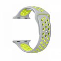 Apple Strap Sport Band for Watch Nike + 42/44 mm Grey/Yellow (High Copy)