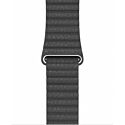 Leather Loop magnetic strap for Apple Watch 42/44 - Black (High Copy)