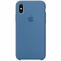 Чехол iPhone X Silicone Case Denim Blue (MRG22)