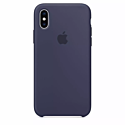 Чехол iPhone X Midnight Blue Silicone Case (High Copy)
