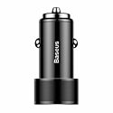 Baseus Small Screw 3.4A Dual-USB Car Charger Black