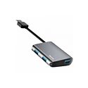 Baseus Enjoyment series USB to 3 x USB 3.0  HUB Adapter Dark gray