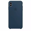 Чехол iPhone Xs Max Cosmos Blue Silicone Case (High Copy)