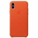 Чехол iPhone X Leather Case Bright Orange (MRGK2)