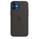 Чехол Apple Silicone case with MagSafe for iPhone 12 mini - Black (High Copy)