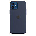 Чехол Apple Silicone case for iPhone 12 mini - Deep Blue (High Copy)