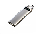Адаптер Baseus USB-Хаб Metal gleam Series 11 in 1 Gray