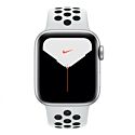 Apple Watch Nike Series 5 GPS 44mm Silver Aluminium Case with Pure Platinum Black Nike Sport Band (MX3V2)