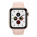Apple Watch Series 5 GPS + LTE 44mm Gold Stainless Steel Case with with Pink Sand Sport Band (MWW52/MWWH2)