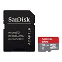 MicroSDHC 32GB SanDisk Class 10+SD-adapter (80Mb/s) UHS-I