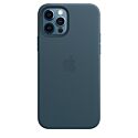 Чехол для iPhone 12 - 12 Pro Leather Case with MagSafe Baltic Blue (MHKE3)