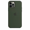 Apple Silicone case with MagSafe and Splash for iPhone 12/12 Pro - Cyprus Green (High Copy)