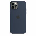 Чехол Apple Silicone case with MagSafe and Splash for iPhone 12/12 Pro - Deep Navy (High Copy)