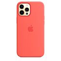 Чехол Apple Silicone case with MagSafe for iPhone 12 Pro Max - Pink Citrus (High Copy)