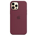 Apple Silicone case with MagSafe for iPhone 12 Pro Max - Plum (High Copy)
