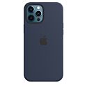 Чехол для iPhone 12 Pro Max Silicone Case with MagSafe Deep Navy (MHLD3)
