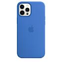 Apple Silicone case with MagSafe for iPhone 12 Pro Max - Capri Blue (High Copy)