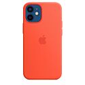 iPhone 12 Mini Silicone Case with MagSafe Electric Orange (MKTN3)