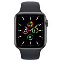 Apple Watch SE GPS 44mm Space Gray Aluminium Case with Midnight Sport Band (MKQ63)