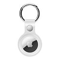 Silicone Key Ring for AirTag - White