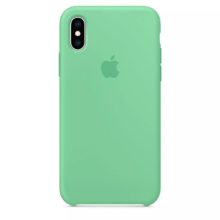Чехол iPhone Xs Max Marine Green Silicone Case (High Copy)