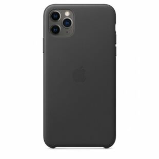 iPhone 11 Pro Max Leather Case - Black (MX0E2)