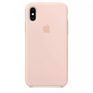 Чехол iPhone Xs Pink Sand Silicone Case (High Copy)