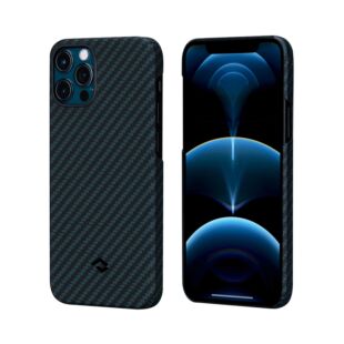 PITAKA MagEZ Case Carbon for iPhone 12 Pro Blue