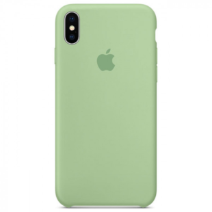 Чехол iPhone X Green Silicone Case (High Copy)