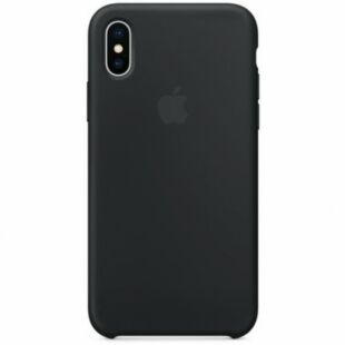 Чехол iPhone X Silicone Case Black (MQT12)