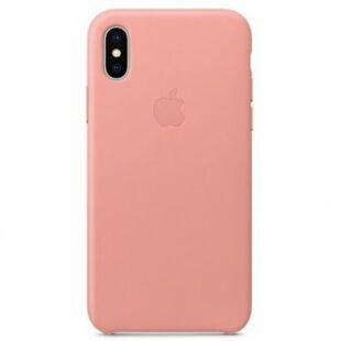 Чехол iPhone X Leather Case Soft Pink (MRGH2)