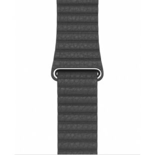 Apple Leather Loop magnetic strap for Watch 42/44 mm Black (High Copy)