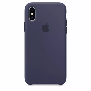 Чехол iPhone X Midnight Blue Silicone Case (High Copy)