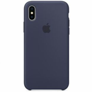 Чехол iPhone X Silicone Case Midnight Blue (MQT32)