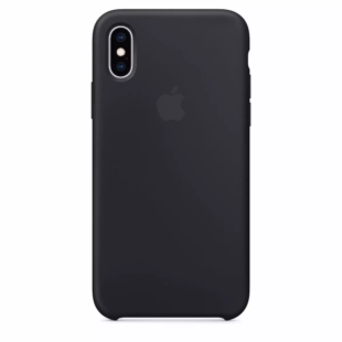 Чехол iPhone Xs Black Silicone Case (High Copy)