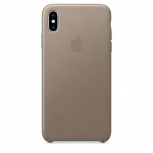 Cover iPhone Xs Leather Case - Taupe (MRWL2)