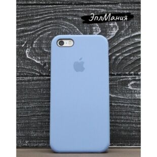 Чехол iPhone SE Mist Blue Silicone Case (Copy)