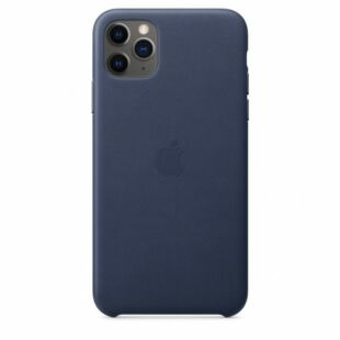 Чехол для iPhone 11 Pro Leather Case - Midnight Blue (MWYG2)