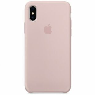 Чехол iPhone X Silicone Case Pink Sand (MQT62)