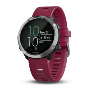 Garmin Forerunner 645 Music With Cerise Colored Band 
