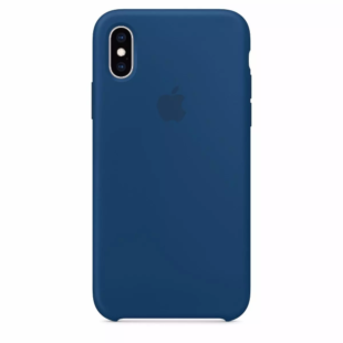 Чехол iPhone Xs Blue Horizon Silicone Case (High Copy)