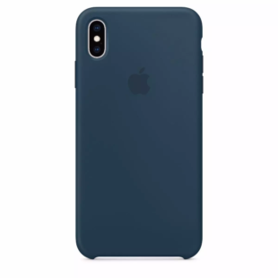 Чехол iPhone Xs Max Cosmos Blue Silicone Case (High Copy)