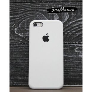 Чехол iPhone SE White Silicone Case (Copy)