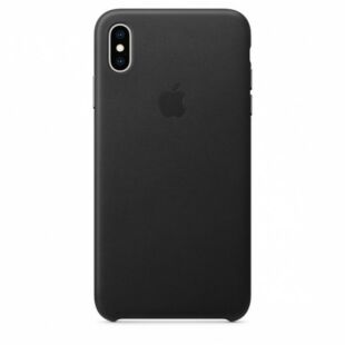 Чехол iPhone Xs Leather Case - Black (MRWM2)