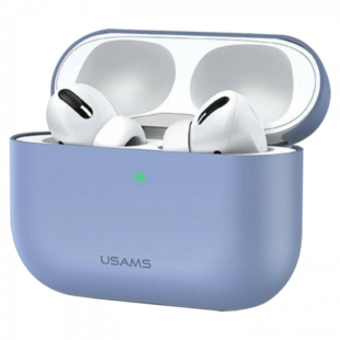 USAMS Silicone Ultra Thin Case for AirPods Pro - Lavender Gray