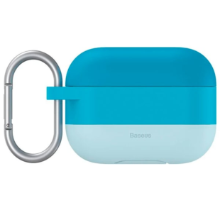 Baseus Cloud Hook Silica Gel Protective Case for AirPods Pro Blue