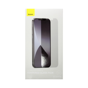 Защитное 2,5D стекло Антишпион для iPhone 12/12 Pro