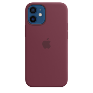 Apple Silicone case with MagSafe for iPhone 12 mini - Plum (High Copy)