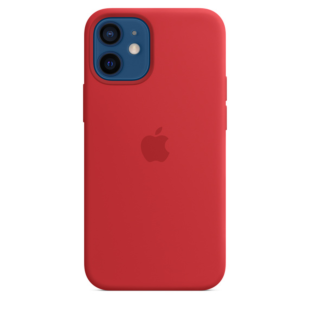 Apple Silicone case with MagSafe for iPhone 12 mini - Red (High Copy)