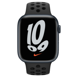 Apple Watch Nike Series 7 GPS + LTE 45mm Midnight Aluminum Case with Anthracite/Black Nike Sport Band (MKL53)